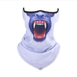 Half Face Mask Motorcycle Cycling Halloween UV Protection Balaclava Neck Scarf
